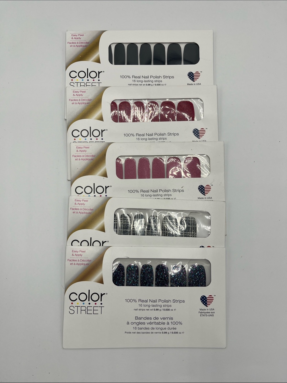 Color Street Nail Polish Strips - Assorted Colors Pack